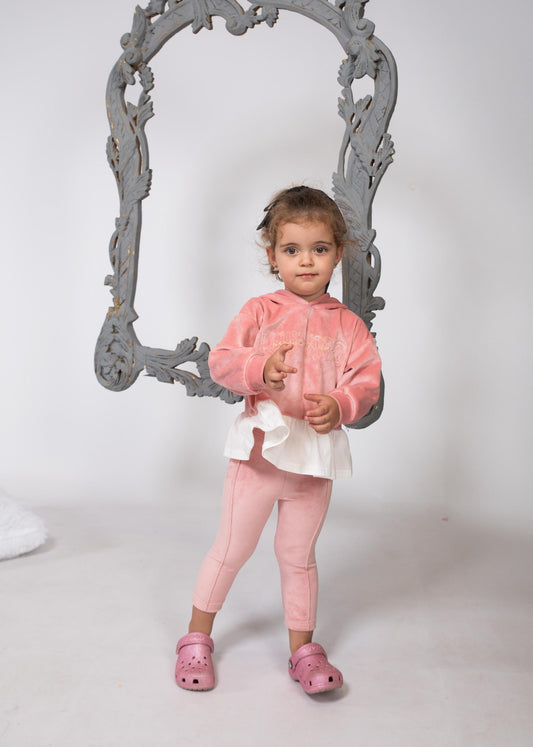 Velour Hoodie & Leggings Set