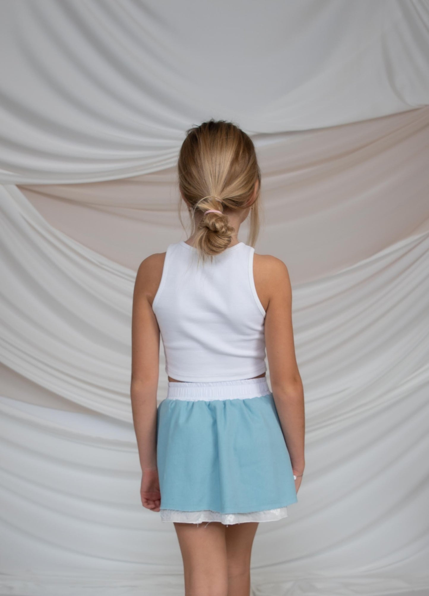 Girls Button Detail Skirt