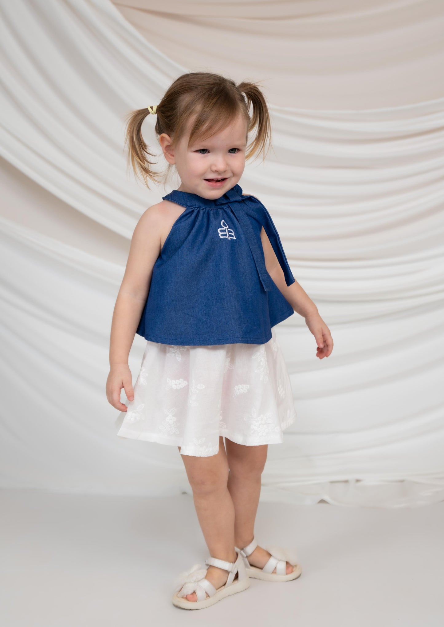 Girls Dress with Bow Detail