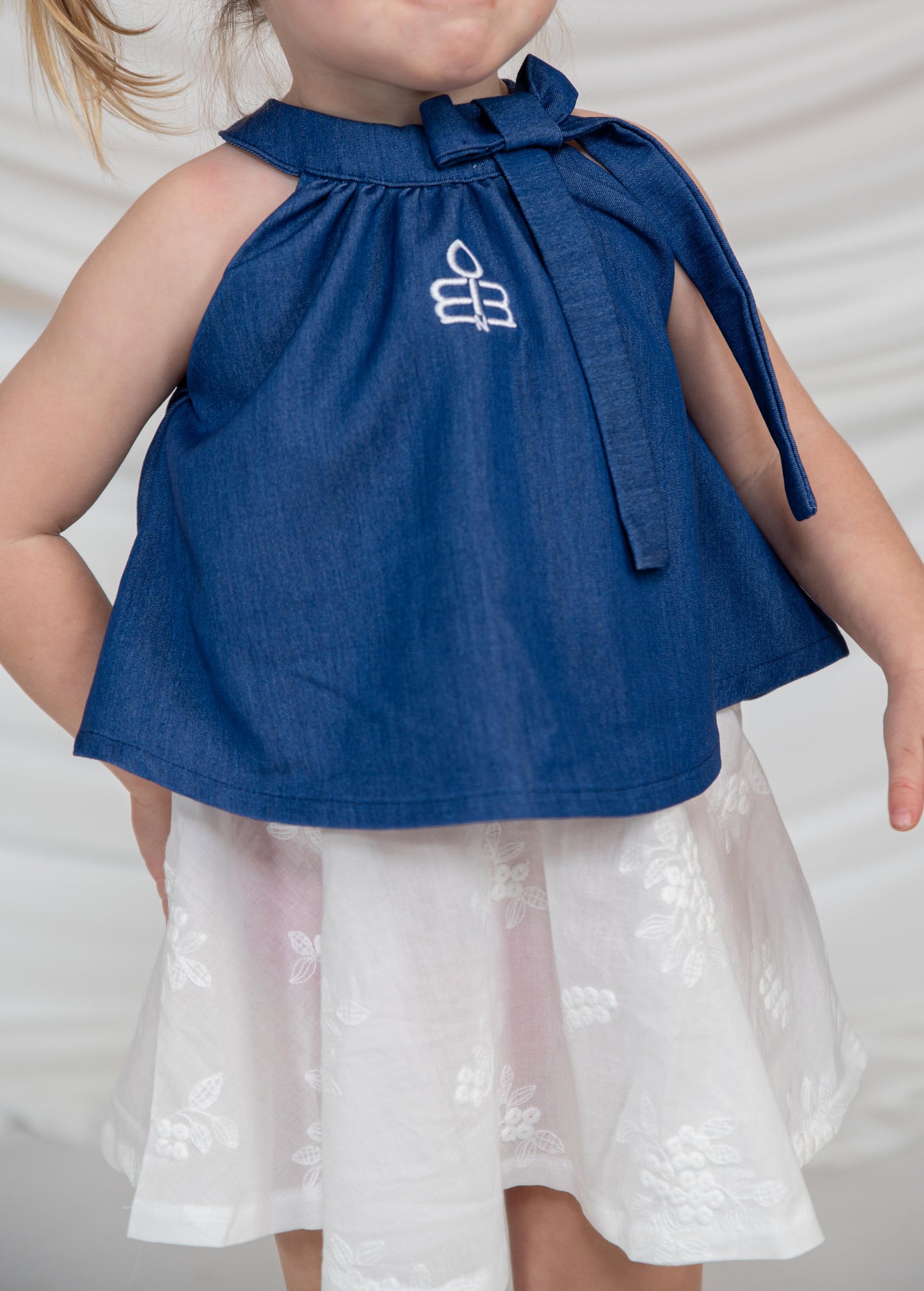 Girls Dress with Bow Detail