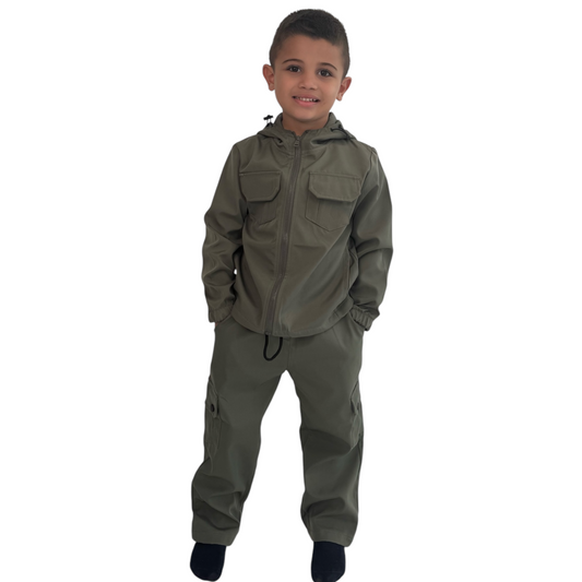 Kids' Cargo Tracksuit Set - Jacket & Joggers