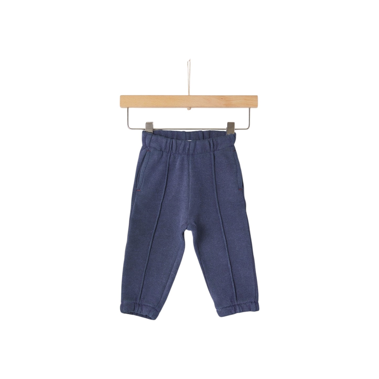 BABY BOY ORGANIC COTTON DYED SWEATPANTS DRESS BLUE