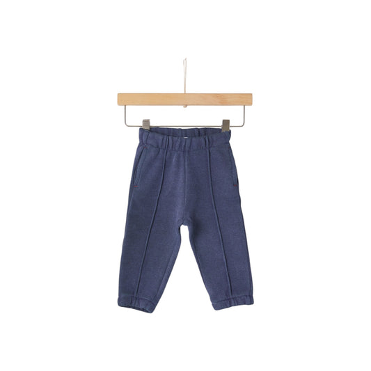 BABY BOY ORGANIC COTTON DYED SWEATPANTS DRESS BLUE