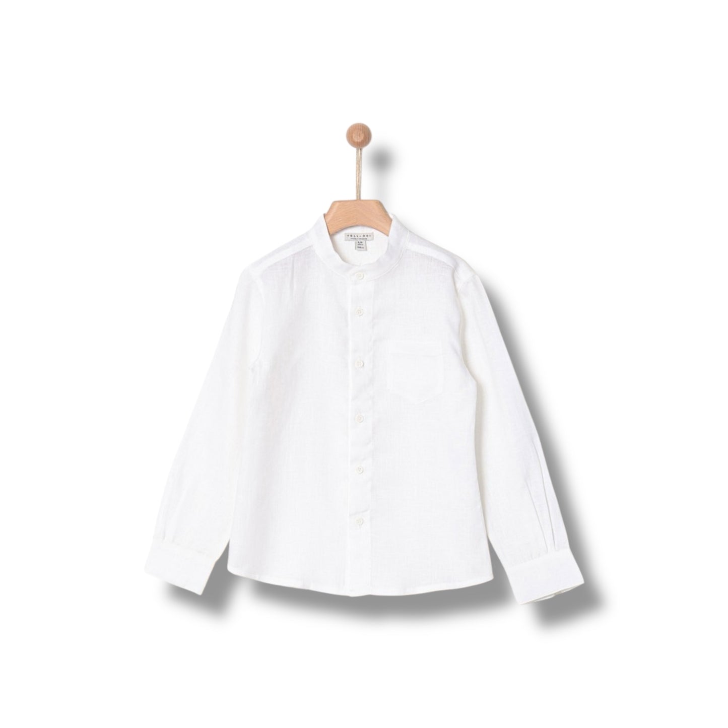 KIDS BOY SHIRT IN LINEN WHITE