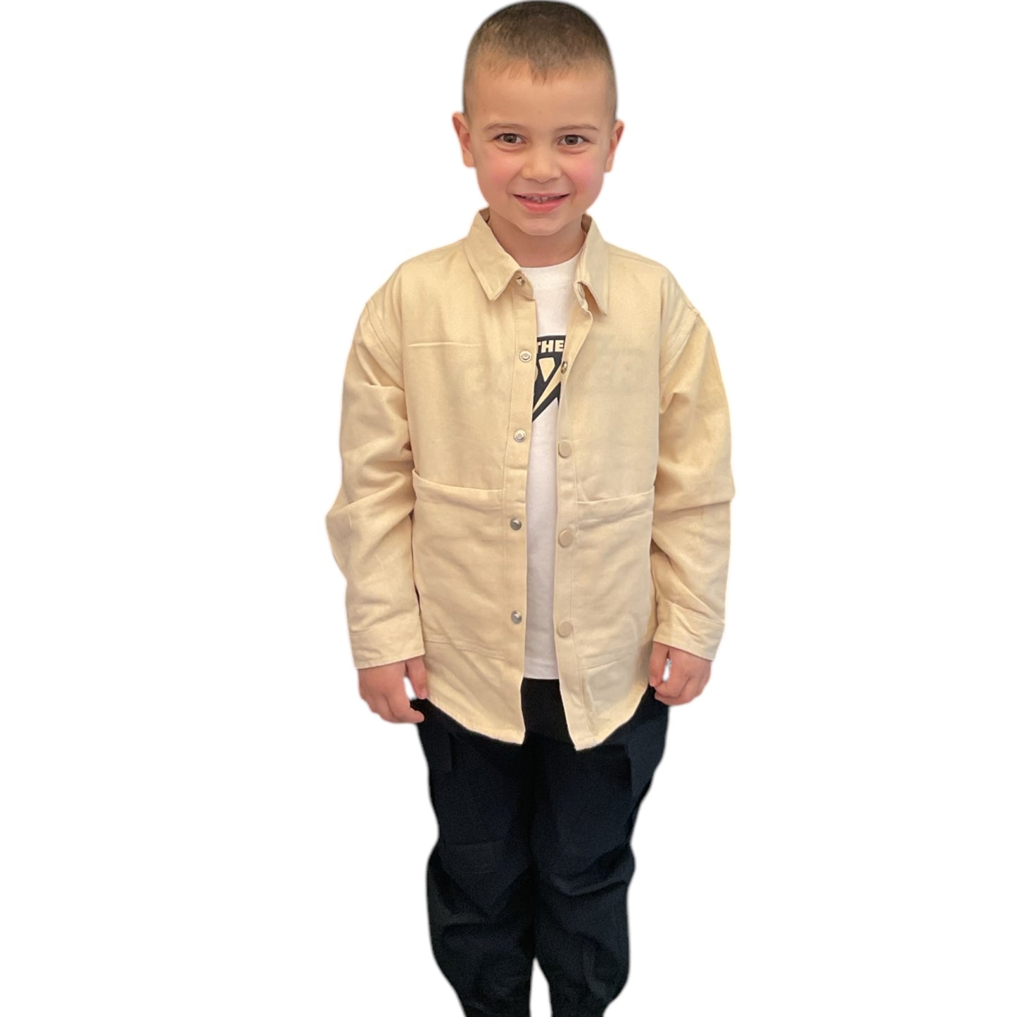 Boys' Casual Button-Up Shirt – Stylish & Comfortable