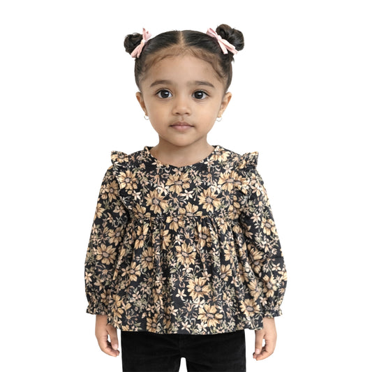 Floral Ruffle Blouse