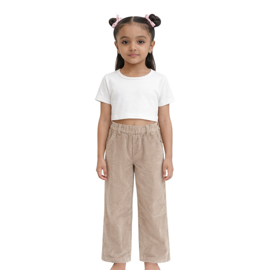 Corduroy Wide Leg Trousers
