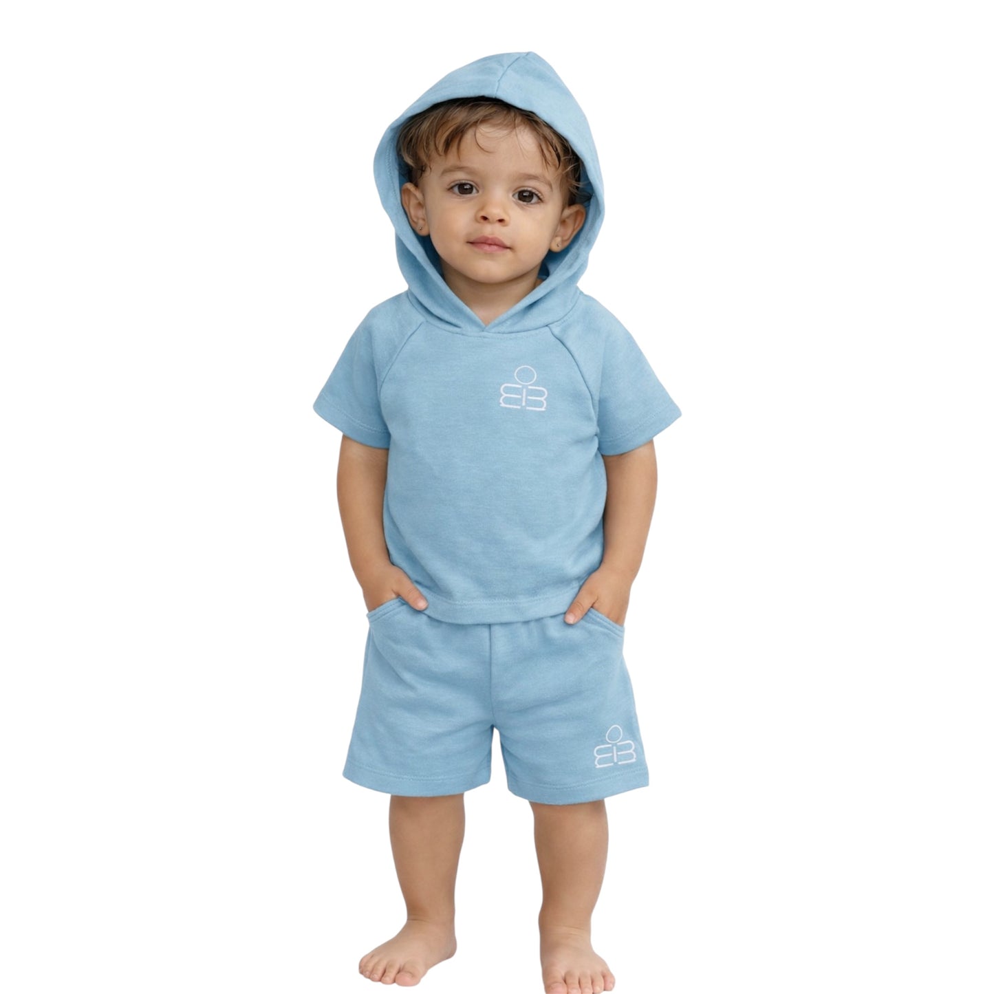 Hooded T-Shirt & Shorts Set