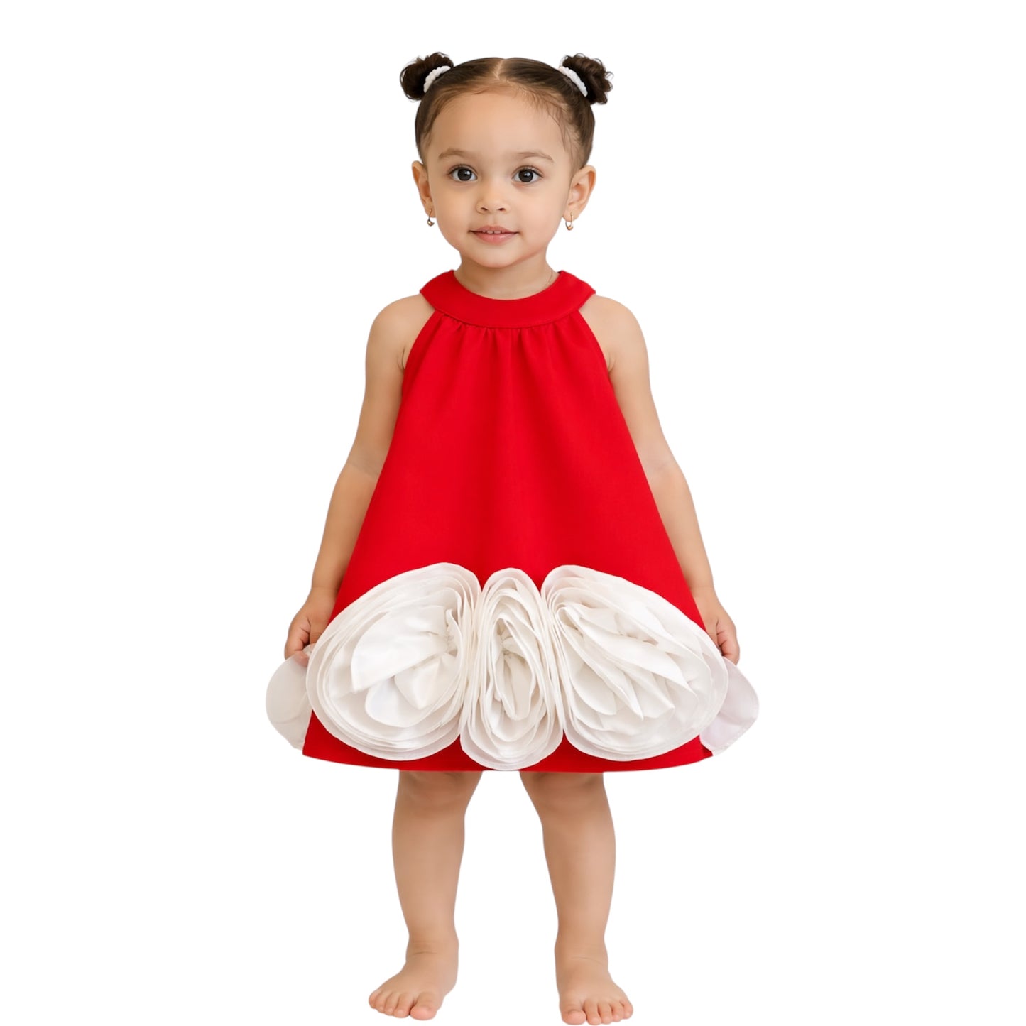 Statement Flower Hem Dress