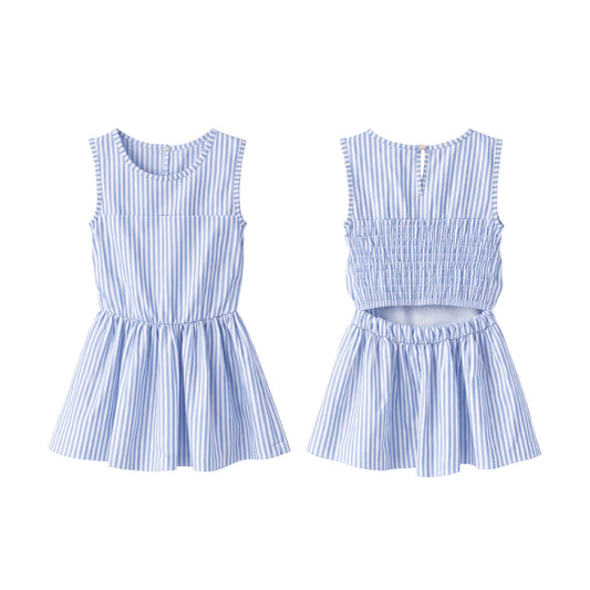 Girl Sleeveless Cut-Out Dress