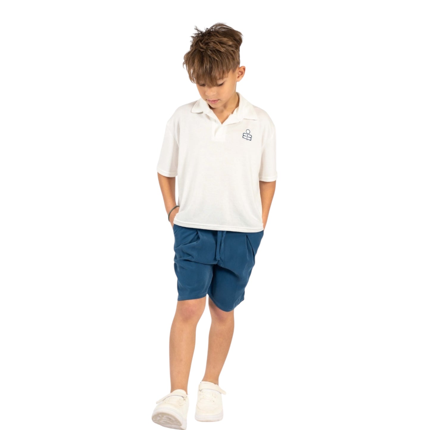 Boy Knit Polo & Shorts Set