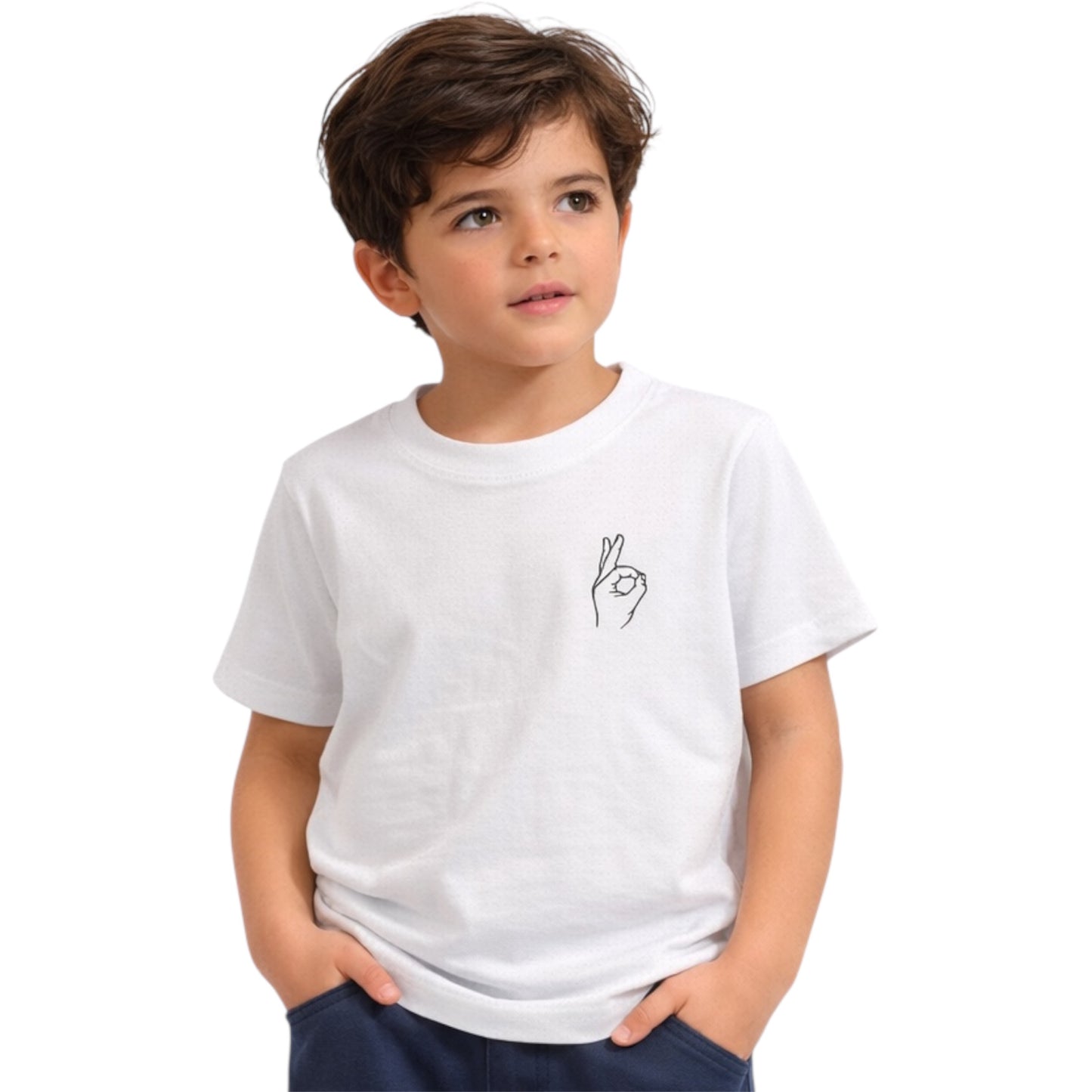 Αγόρι Minimal T-Shirt με Στάμπα