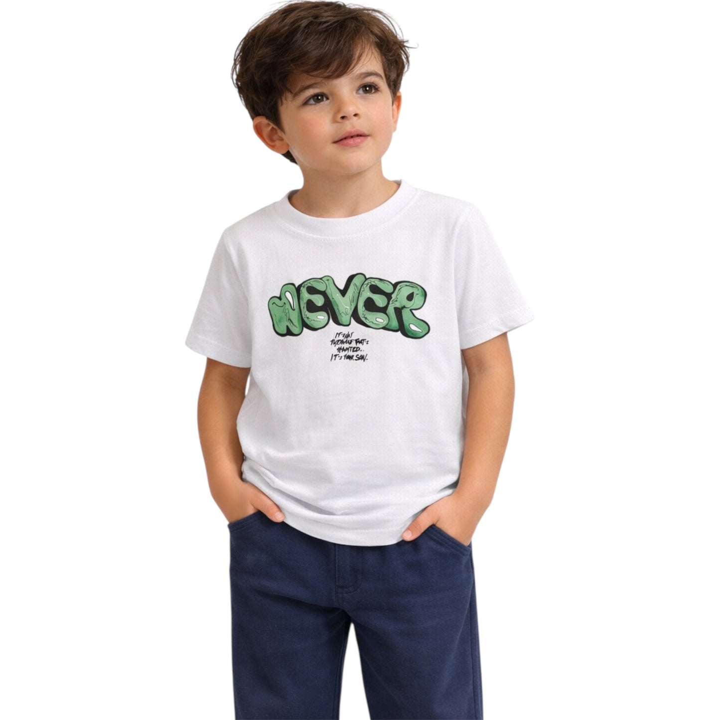 Αγόρι T-Shirt με Print Μπροστά &Πίσω