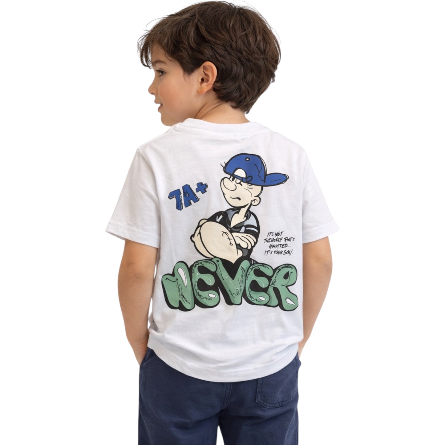 Αγόρι T-Shirt με Print Μπροστά &Πίσω