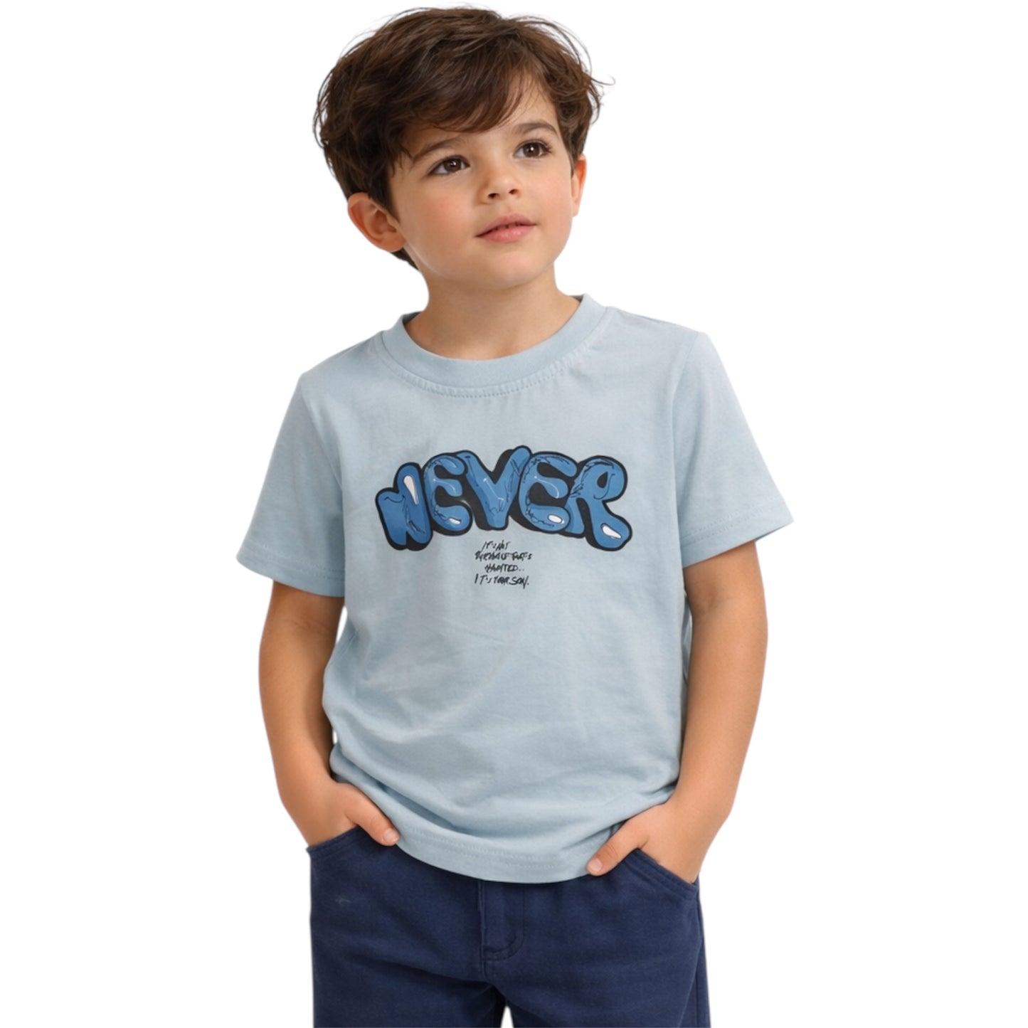 Αγόρι T-Shirt με Print Μπροστά &Πίσω