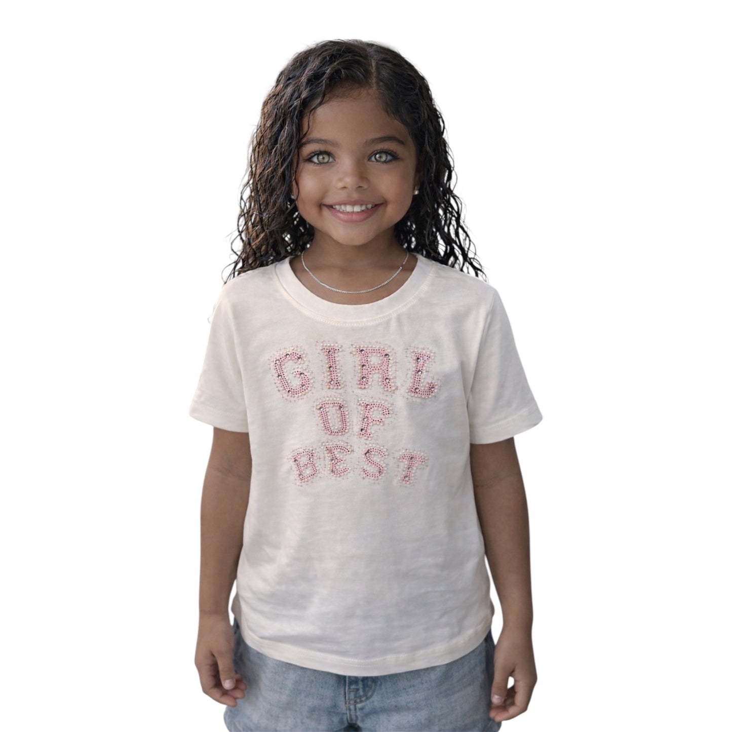 Κορίτσι T-Shirt με Στάμπα “Girl of Best”