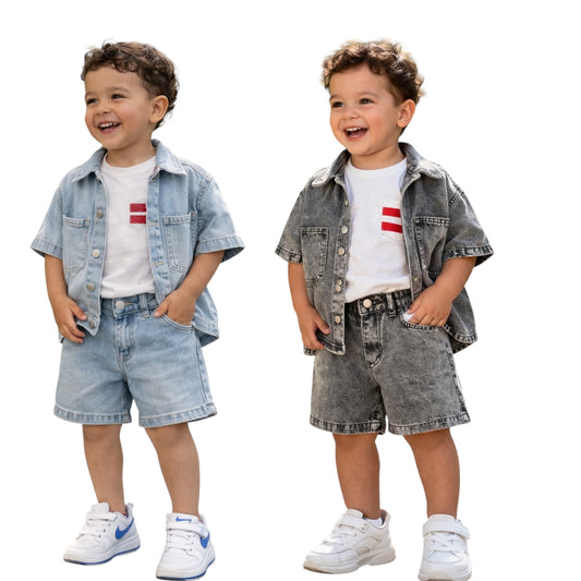Boys Denim Summer Set (3PCS)