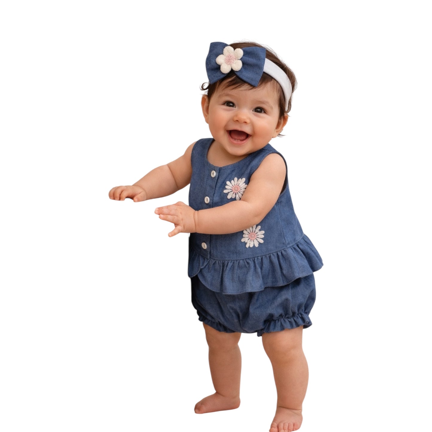 Baby Girl Floral Detail Set