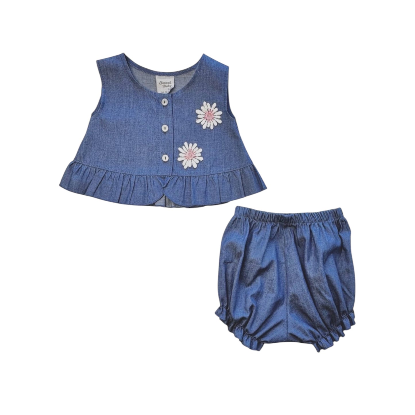Baby Girl Floral Detail Set