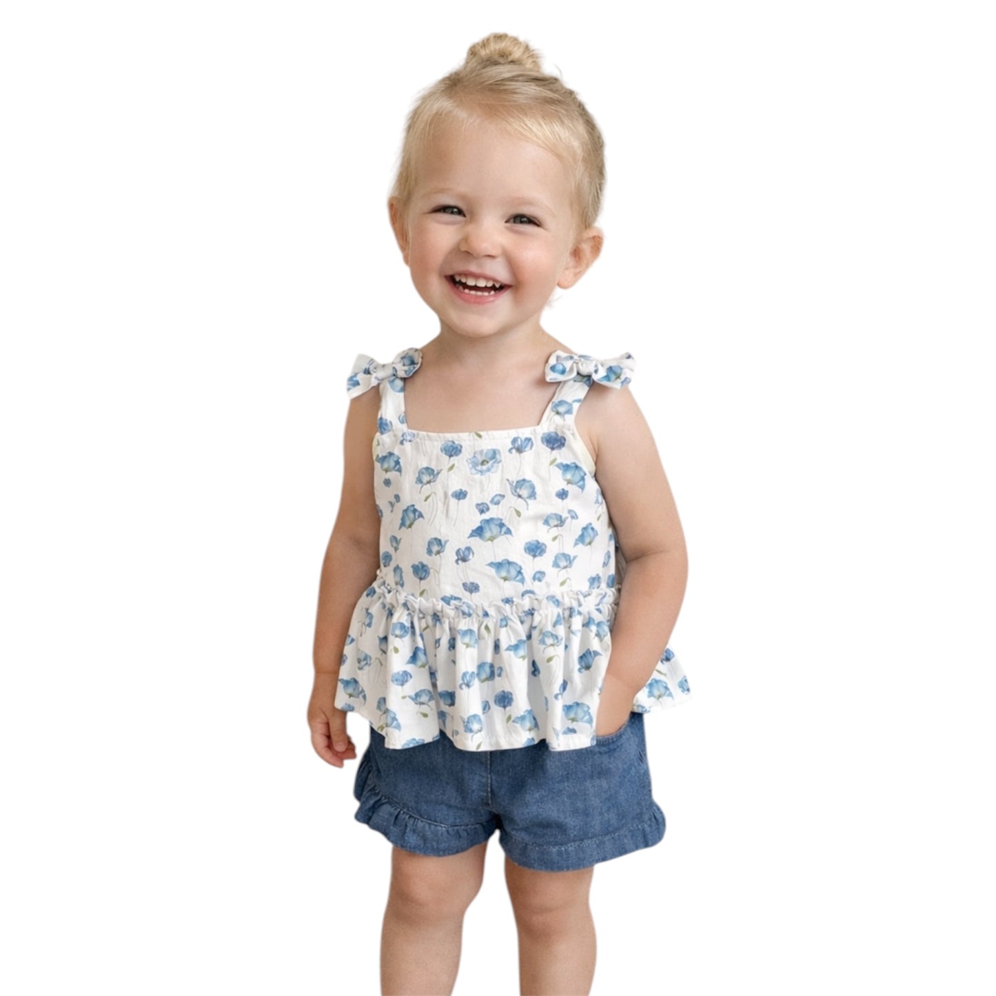 Baby Girl Floral Top &Shorts Set