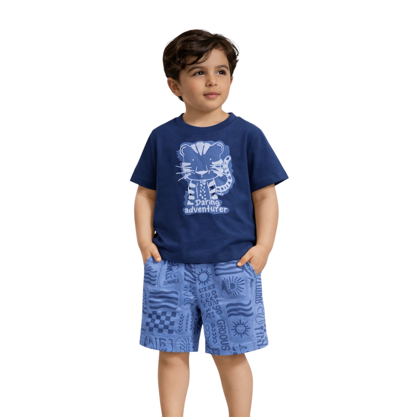 Boys NEK “Daring Adventurer” T-Shirt &Shorts Set