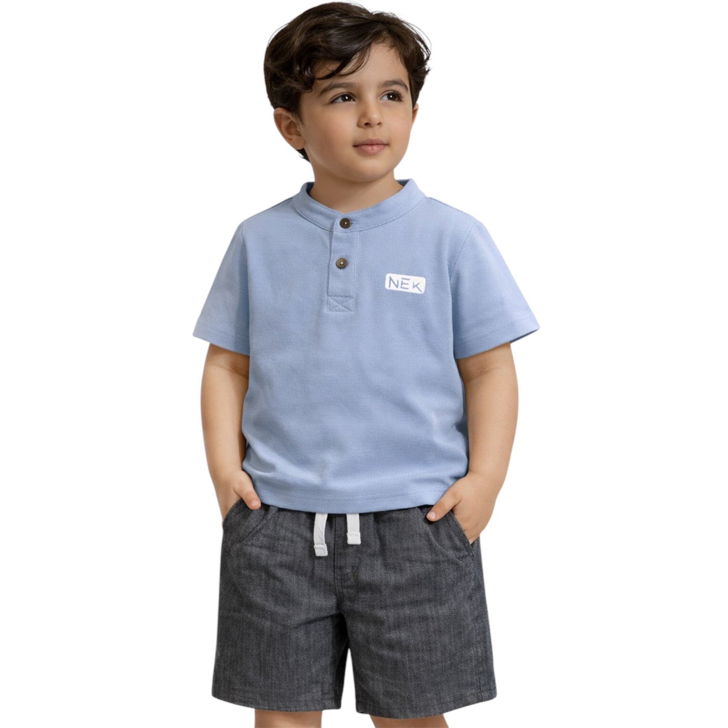 Boys NEK Polo Style T-Shirt &Shorts Set