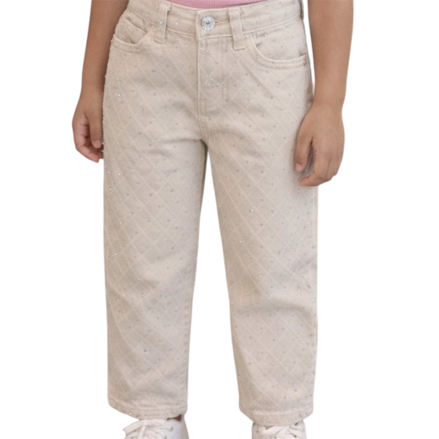 Girls Rhinestone Detail Pants