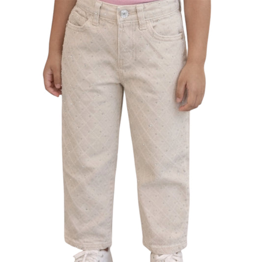 Girls Rhinestone Detail Pants