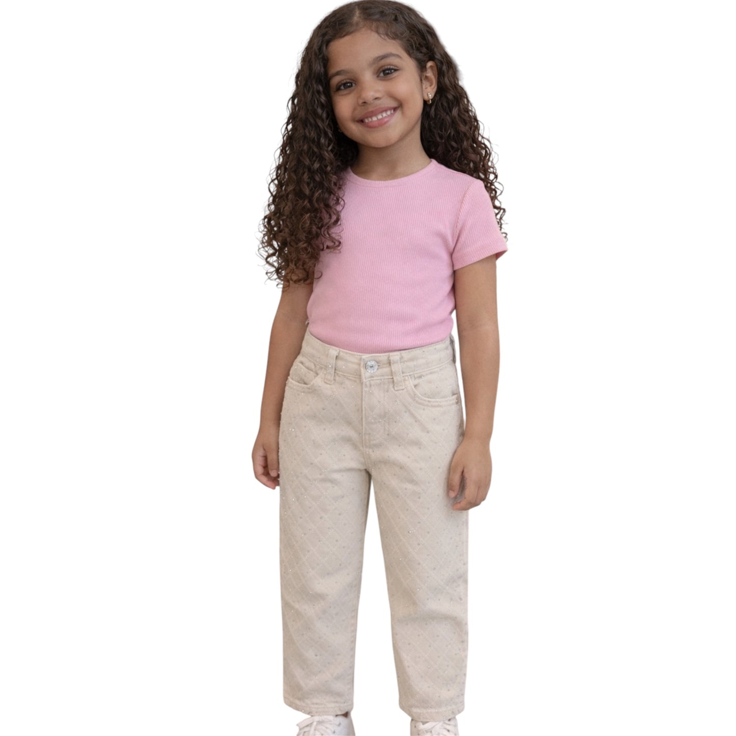 Girls Rhinestone Detail Pants