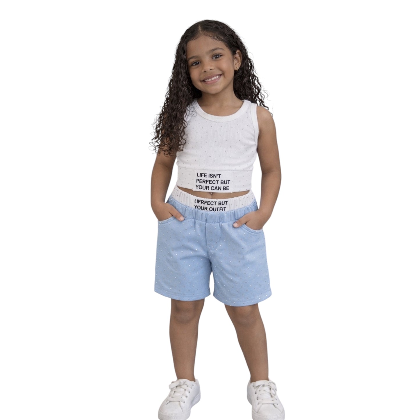 Girls “Perfect Outfit” Top & Shorts Set