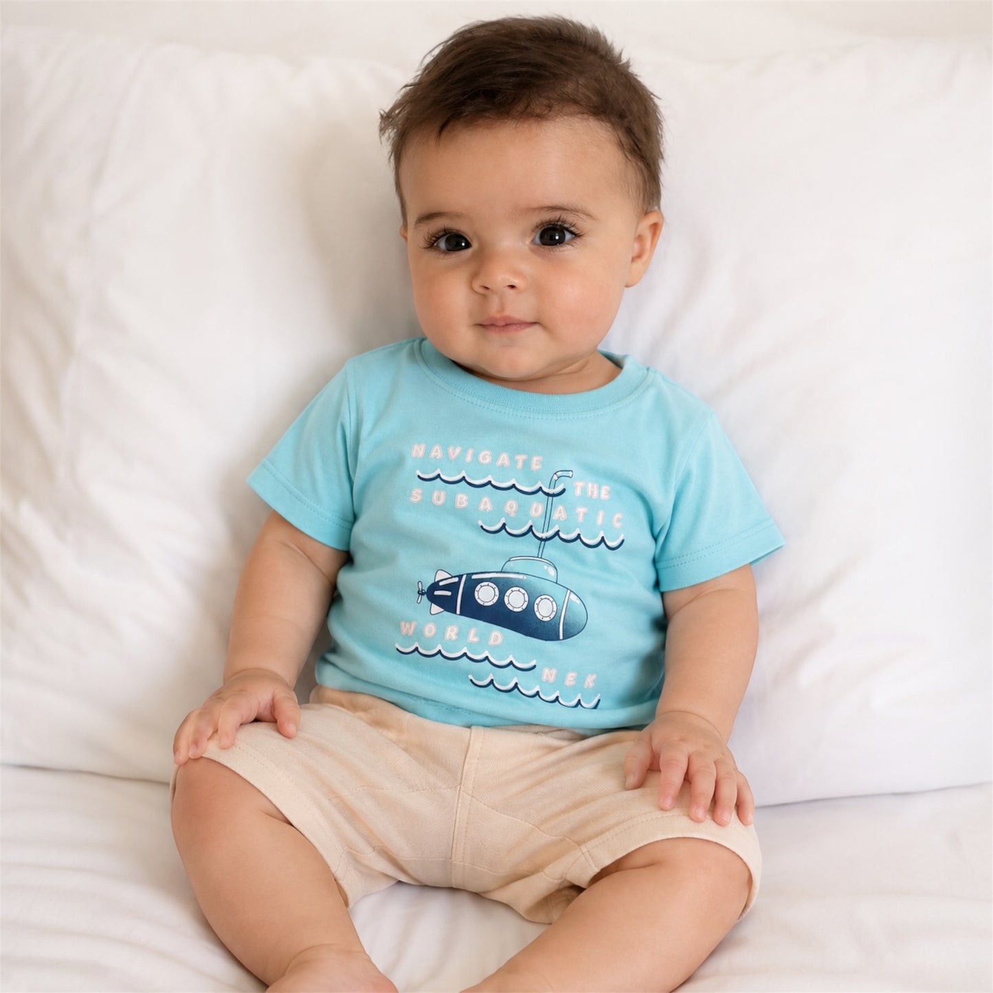 Baby Boy Submarine T-Shirt & Shorts Set