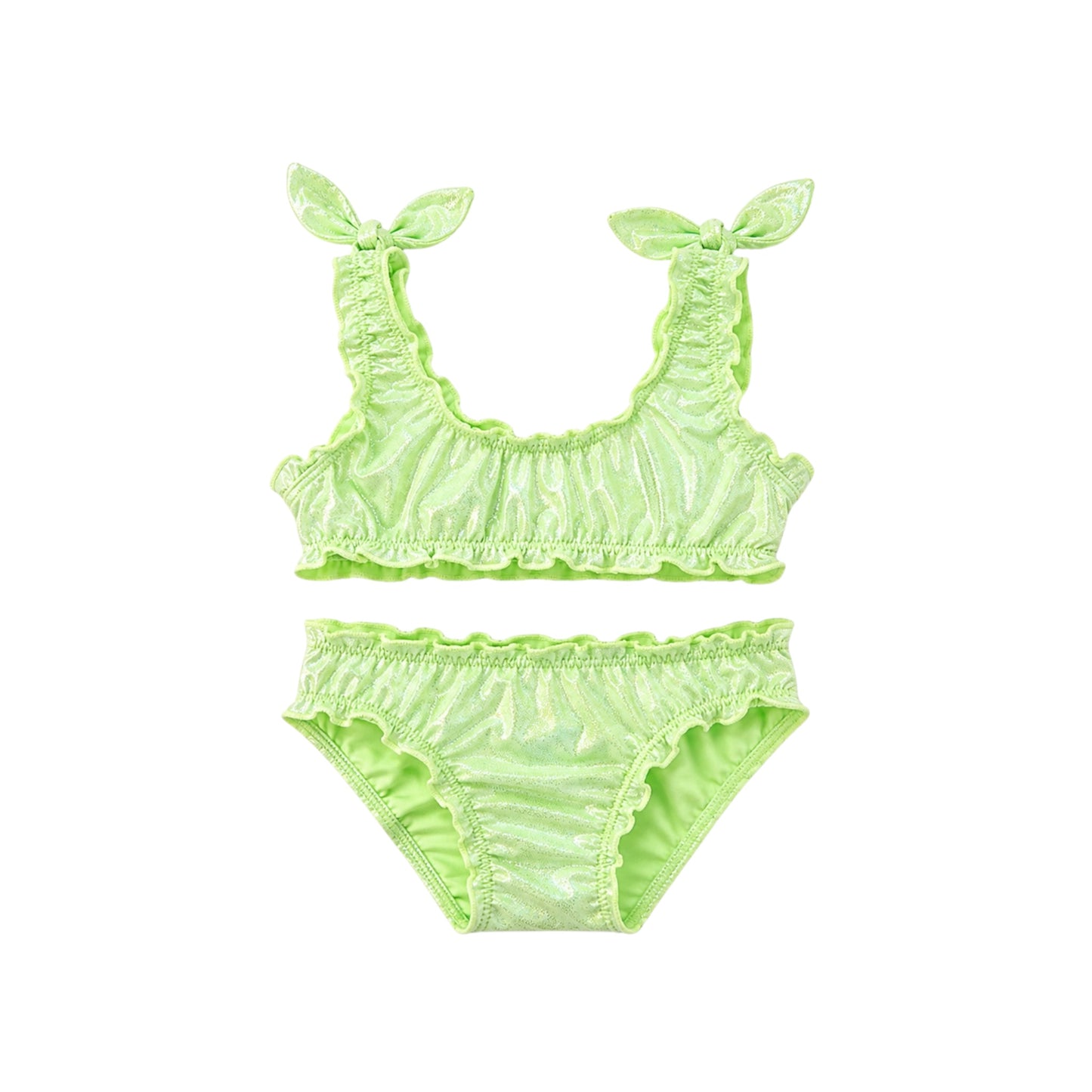 Shimmer Ruffle Bikini Set