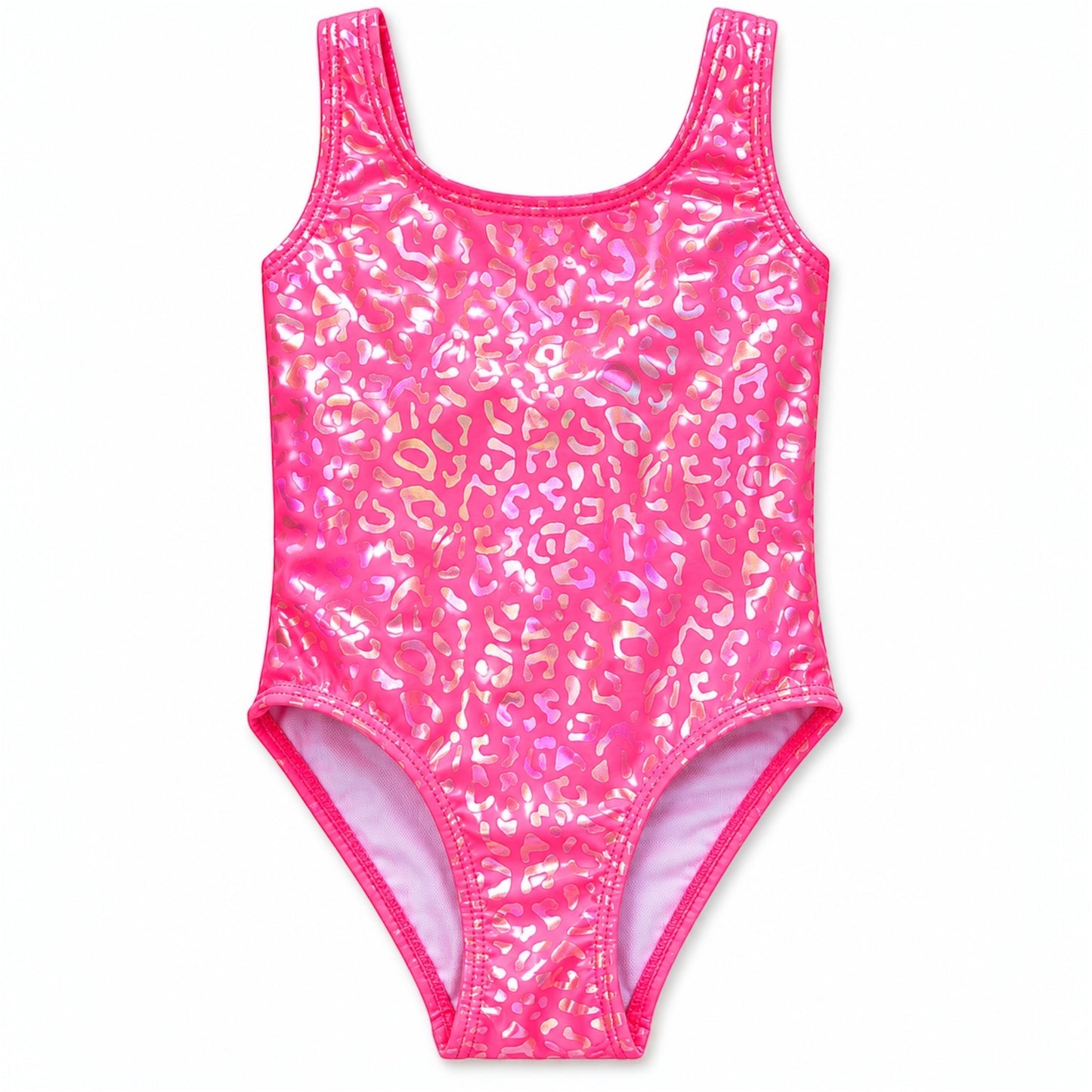 Shiny Leopard One Piece Swimsuit