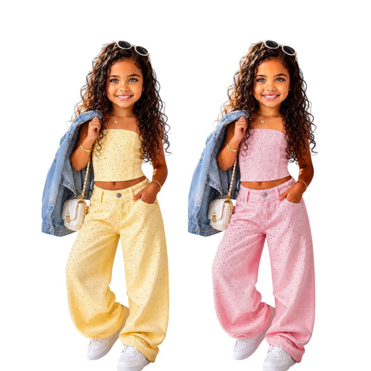 Sparkle Denim Set