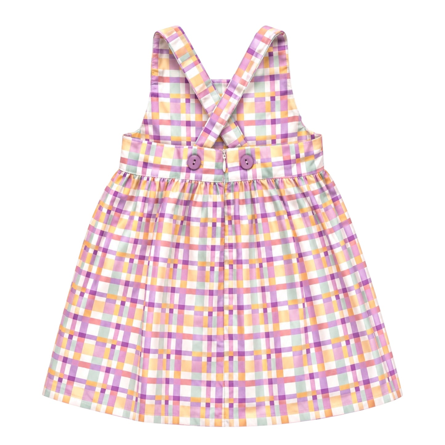 Pastel Plaid Summer Dress