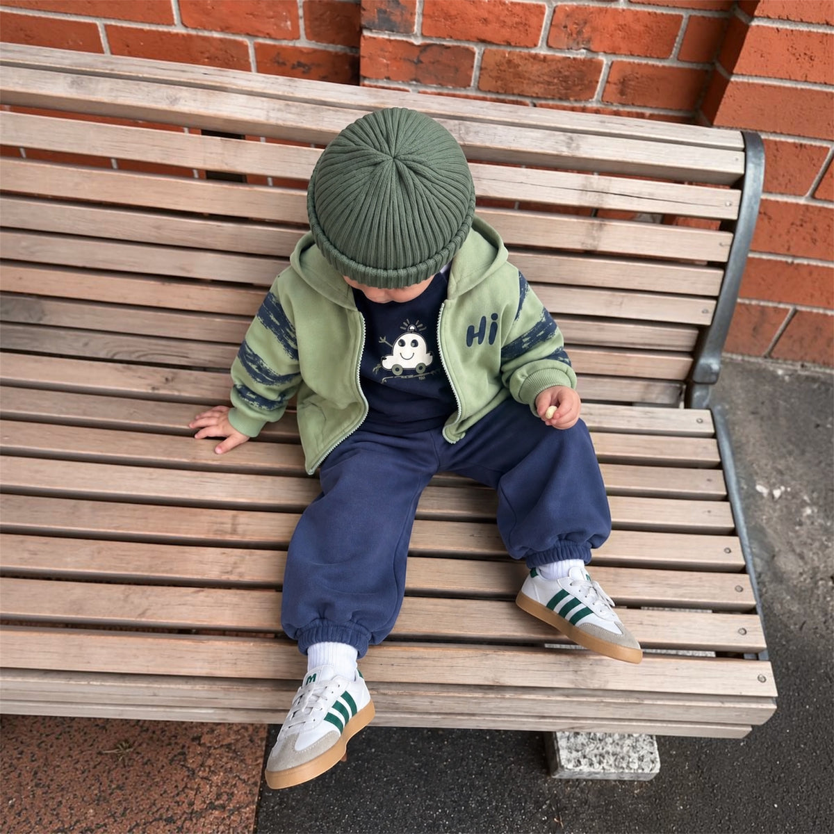 Παιδικό Σετ με Ζακέτα, Μπλούζα και Παντελόνι “Don’t Look Back”