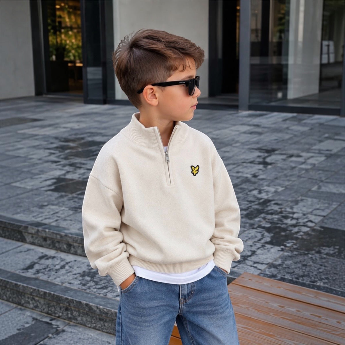 Half-Zip Knit Sweater 🧶