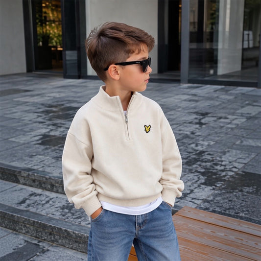 Half-Zip Knit Sweater 🧶