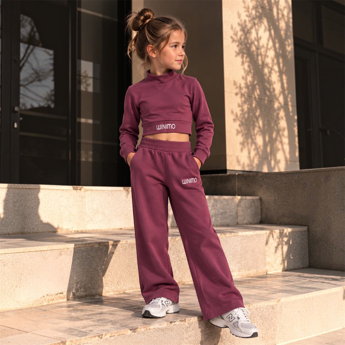 Minimo Παιδικό Σετ Φόρμας με Crop Top