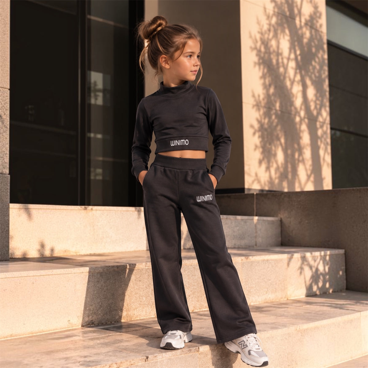 Minimo Παιδικό Σετ Φόρμας με Crop Top