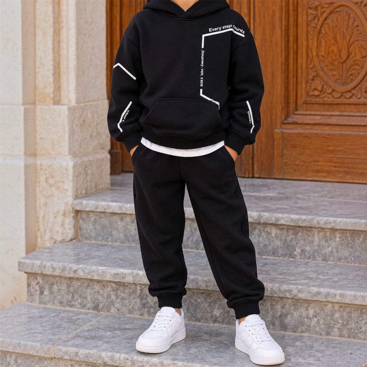 Παιδικό Σετ Φόρμας με Hoodie και Παντελόνι