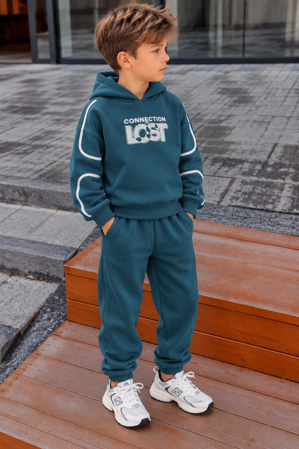 Παιδικό Σετ Φόρμας με Hoodie και Παντελόνι