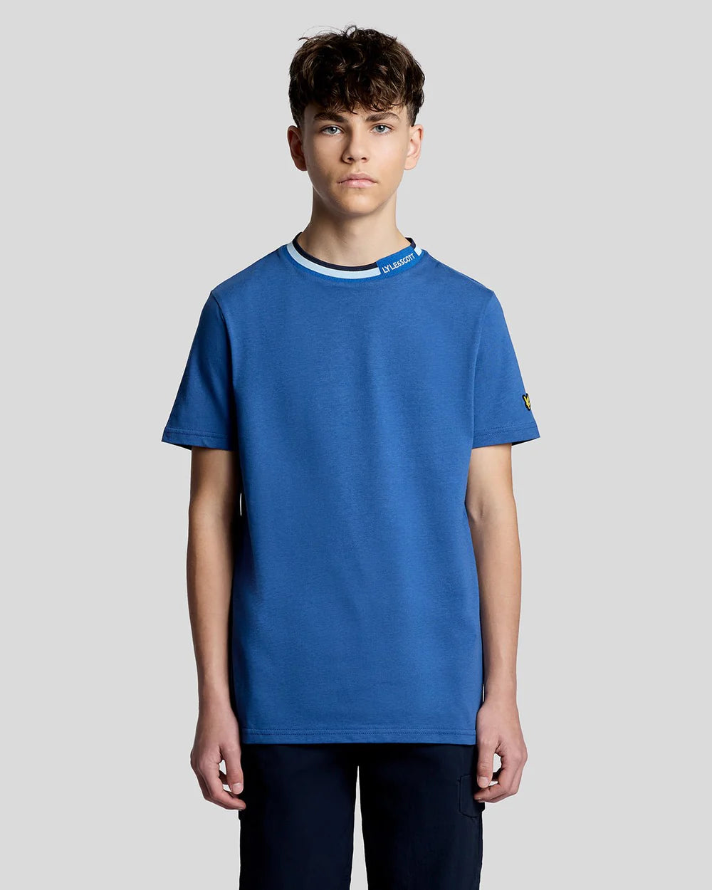 Lyle &Scott T-Shirt με Logo στο Λαιμό
