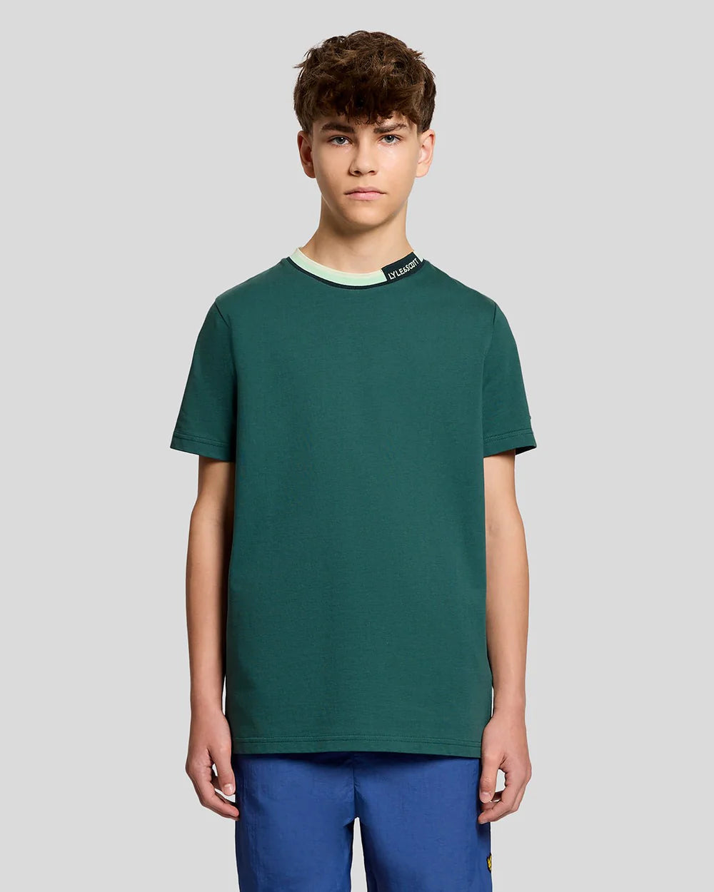 Lyle &Scott T-Shirt με Logo στο Λαιμό